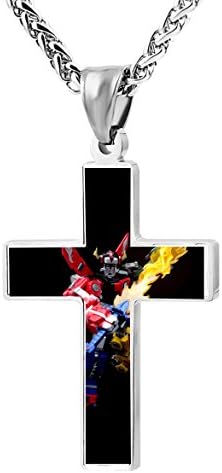 Voli-tron Cross Polished Religious Jewelry Pendant Necklace For Men and Women