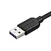 StarTech.com 2m 6 ft Slim Micro USB 3.0 Cable M/M - Right-Angle Micro-USB - USB 3.0 A to Micro B - Angled Micro USB - USB 3.1 Gen 1 5Gbps (USB3AU2MRS), Black