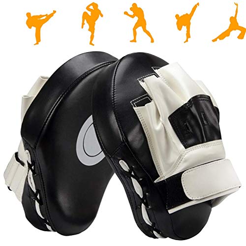 image for Sporting Style Boxing Curved Focus Punching Mitts- Leather Training Ha