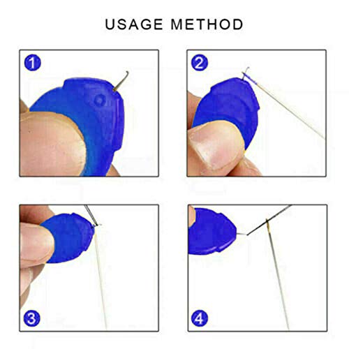 DIY Plastic Threader Sewing Machine Needle Threader 10-Piece Set Plastic Wire Loop Hand Machine Sewing Tool for Sewing Crafting