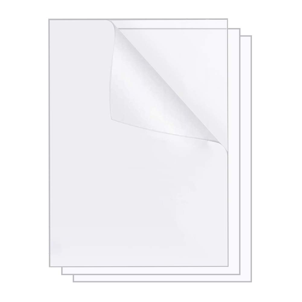 A4 Acrylic Sheet, Clear Plastic Perspex Sheet, Lifenergric 2mm Clear Acrylic Plastic Sheets for Picture Frame Glass Replacement, Table Signs, Painting and DIY Art and Craft Kits for Adults, 3Pack