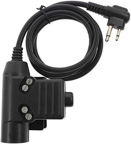 AOER 2 Pin Tactical Headset PTT Outdoors Military Tactical Headset PTT Push to Talk for Walkie Talkie Motorola CLS1110 P165 CP200 P040 GP350 Radio
