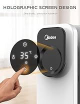 Midea Oil-Filled Radiator 2300W with Remote LED Touch Screen 11 Fin view 2