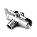 HOMEIDEAS 3-Way Shower Arm Diverter for Handheld Shower and Shower Head 1/2-Inch IPS female/male connection, ABS Nickel Plated