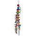 Pure Natural Colorful Wood Parrot Toys, Bvanki18.5 inch L 8.5 inch W Parrot Soft Swing Toy & Rainbow Bridge (Medium).thumb 1