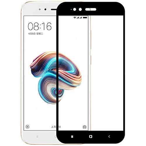 Casotec 3D Curved Edge 9H Hardness, Tempered Glass for Xiaomi Mi A1 - Black