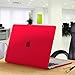 Kuzy MacBook Pro 15 inch Case 2019 2018 2017 2016 Release A1990 A1707, Hard Plastic Shell Cover for Newest MacBook Pro 15 case with Touch Bar Soft Touch - Red