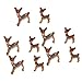 Flameer Miniature Garden Decor - 10 pcs Cute Deer Figurines Miniatures Fairy Garden Crafts Decoration Accessories