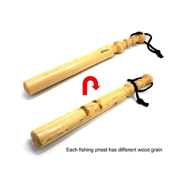 SAMS-Kayak-Wooden-Fish-Wacker-Bat-Fishing-Priest-Billie-Club-14-Inch-175g