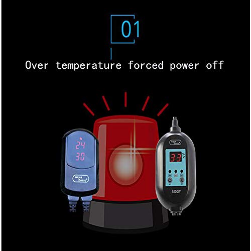 SISHUINIANHUA Heating Rod Fish Tank Constant Temperature Automatic High Power Heating Rod,1500W