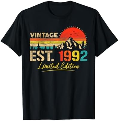 Amazon.com: Vintage Est 1991 Limited Edition Classic 1991 Men and