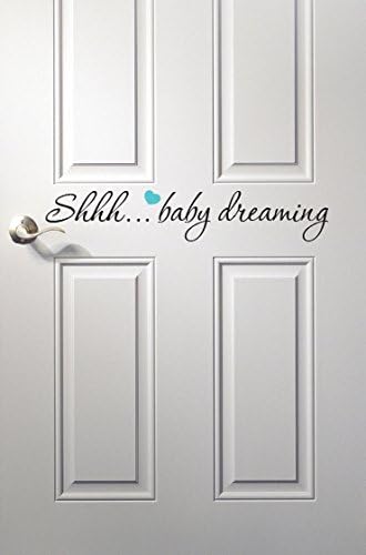 Baby Dreaming Wall Decal Quote - Nursery Room Decor - Nursery Wall Decals - Baby Room Decoration Vinyl (22inches)