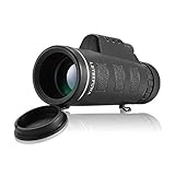 Monocular 8X40 HD Clear High Power Compact Pocket Zoom Dual Focus Telescope with Tripod Support for Bird Watching Hunting Camping Hiking