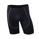 Sportneer Men's Cycling Shorts Biking Bike Bicycle Pants Half Pants 4D COOLMAX Padded, Comfort, Anti-Slip Design, Breathable & Absorbent