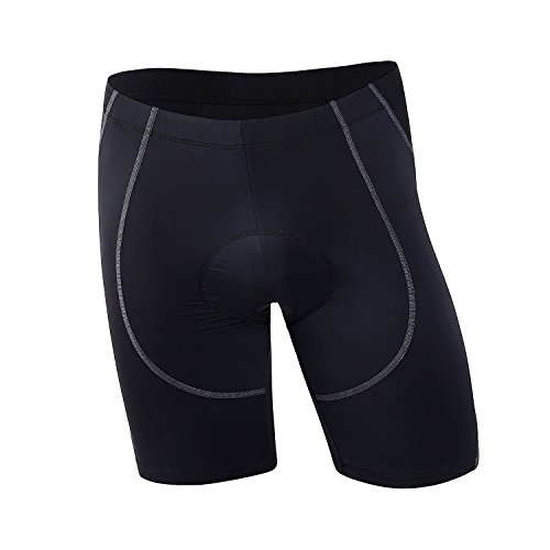 Sportneer Men's Cycling Shorts Biking Bike Bicycle Pants Half Pants 4D COOLMAX Padded, Comfort, Anti-Slip Design, Breathable & Absorbent