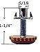 Leveling Feet Adjustable Furniture Levelers - 5/16 inch Threaded Shank w/T-Nuts Leg Leveler for Table,Chair and Furniture Legs- Adjusts from 0
