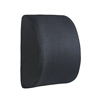 DG SPORTS Lumbar Support Back Cushion with 3D Ventilated Mesh Back Support Cushion - Reduces Lower Back Pain,Good for ffice Chair, Car Seat, Provides Lumbar Support - Fits Most Chairs (Black)