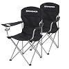SONGMICS Campingstoel, set van 2, inklapbaar, comfortabel, klapstoel met robuust frame, tot 150 kg belastbaar, met…