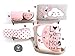 HOT Seller Moon and Stars Crib Bedding Set Nursery for Baby Shower Gift 6 PCS
