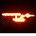 STAR TREK ENTERPRISE - 3rd Third Brake Light Vinyl Decal #1137 | Vinyl Color: Black