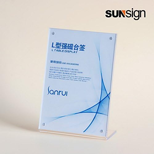 L type magnetic vertical A5 table display 148210 acrylic holder for office acrylic file stand