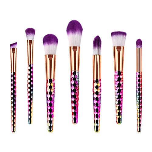 image for Seaintheson Makeup Brushes Sets, 7 Pcs Makeup Brushes with A Honeycomb