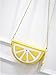 Barabum Novelty Purse Lemon multi function Cross-body Messenger Shoulder Hand Bag Purse for Women and Girls (Lemon)