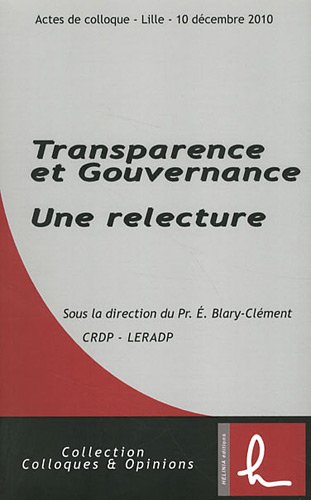 Transparence et gouvernance
