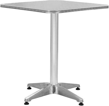 Vidaxl Table De Jardin Carree Aluminium Table D Exterieur Meuble