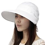 Sealike Chic Butterfly Sun Hat Wide Brim Summer Sun Visor Floppy Fold Beach Hat for Women Girls with Stylus