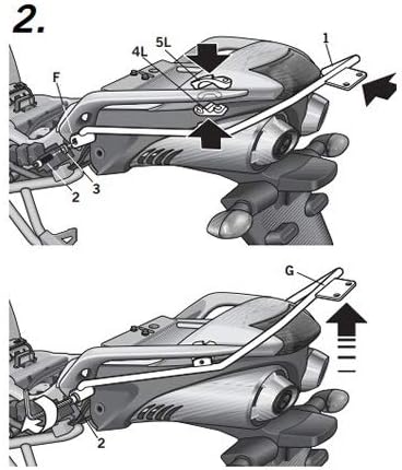 SHAD Y0FZ64ST Top Case Fitting Kit for Yamaha Fazer 600 2004-2009, Black - Image 4