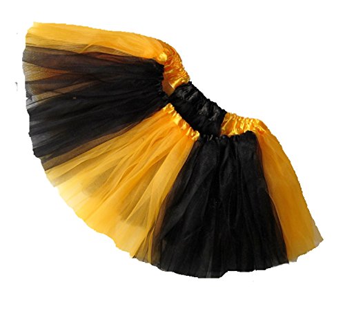Southern Wrag Company ADULT TEAM SPIRIT Tutu BLACK GOLD Sizes S-XXL