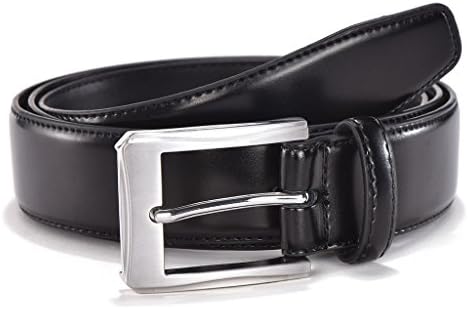 Men's Classic Dress Genuine Leather Belt - Single Buckle with Gift Box by Melrtrich(40, Style3)