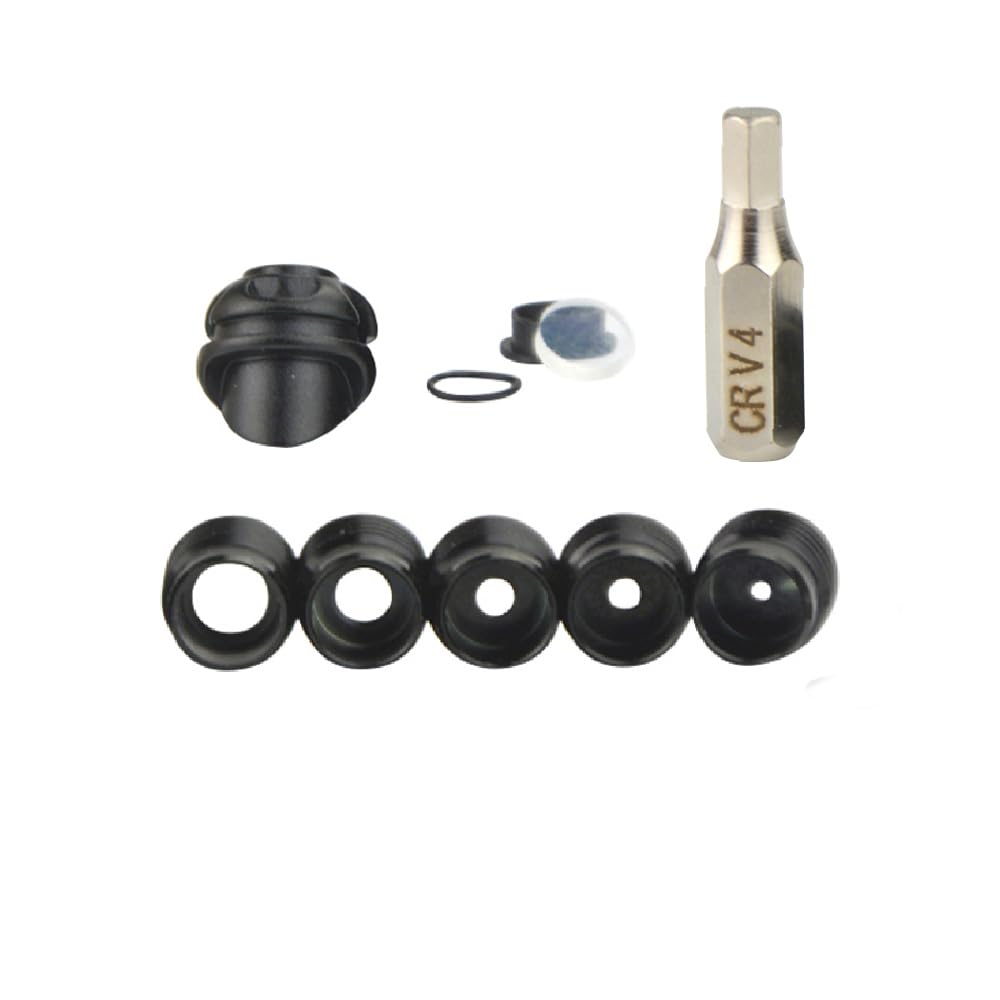 MILAEM Archery 37/45 Degree Hooded Peep Sight Compound Bow Peep Sight Inner Core 6X 8X Clarifier Aperture Lens Kits (Black, 37 Degree 8X)