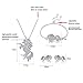 WURUIBO 3 PCS Rainbow Unicorn Jewelry Set for Girls, Fashion Necklace Earring Bracelet Crystal Rhinestone Set(Jewelry Set)