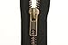 YKK Open End Zip - Black Tape - Antique Metal Tooth/Finish - Heavy Duty - Hd-3 - 6/7/8/9/11/16/17/18/19/20/21/22/23/24/25/26/27/28/29/30/31/32/33/34/35/36/37/38/39/40 Inch (28 Inch (71 Cm)) Black