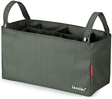 Baby Diaper Bag Insert Organizer Stroller Nappy Bag for Stylish Moms with 7 Pockets, Turn Your Favorite Tote Bag into A Trendy Diaper Bag (Olive)