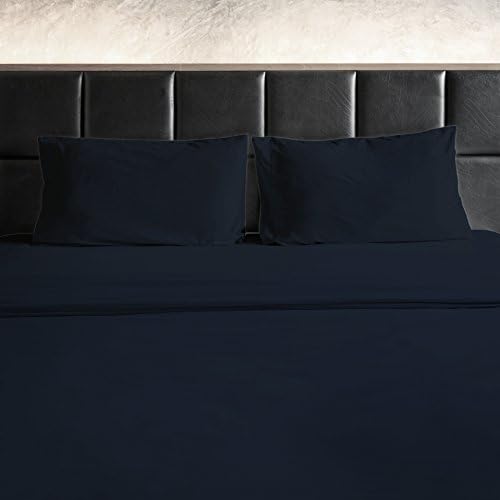 1800 THREAD COUNT FEEL 4 PIECE BED SHEET SET - Better Than Egyptian Cotton (Twin / Twin XL, Navy)