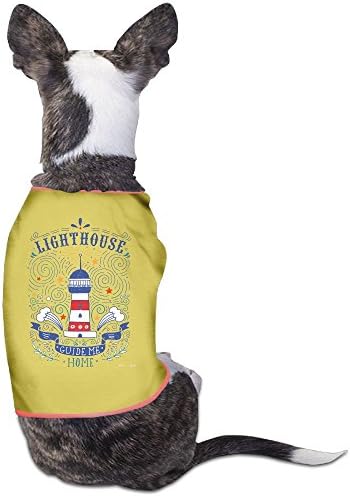 OdusHigh Dog Shirt Dog Clothes Cat Shirt Modelling Lighthouse With Hand-Lettering Quote Guide Me Home