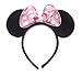Minnie Mouse Light Pink Polka Dots Ear Headband