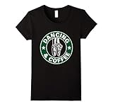 Women's Dancing and Coffee Shirt Small Black