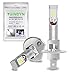 TUINCYN 1600Lm H1 LED Fog Light Bulbs Replacement 6500K White Extremely Bright High Power 80W CSP Chips DRL Daylight LED Bulb DC 12V-24V (2-Pack)