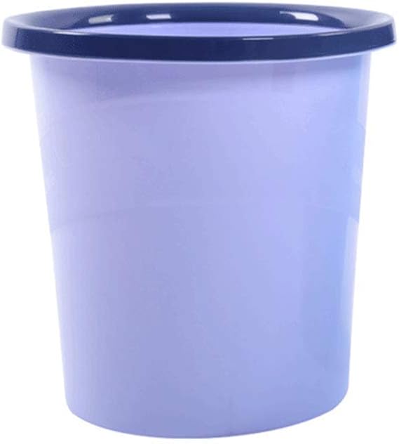 Bote de basura casa de plástico creativo sin tapa con anillo de presión