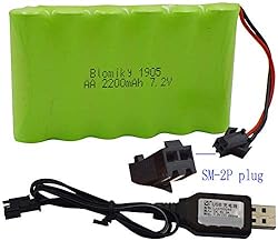 Blomiky 7.2V 2200mAh Ni-MH Rechargeable AA Battery