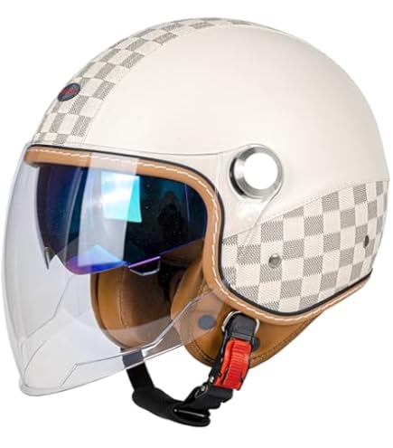 Casco Ciclismo Adulto Ever TA Casco Vintage Para Motocicleta