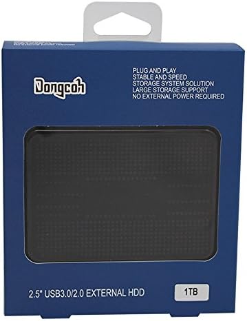 Dongcoh 2.5" External Hard Drive 1TB with USB3.0 Data Storage External HDD for Notebook/Desktop/Xbox One