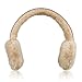 NoiseHush BT500 Bluetooth Earmuff Headphones with Mic for All iPhone, iPad and Smartphones - Brown/Beige