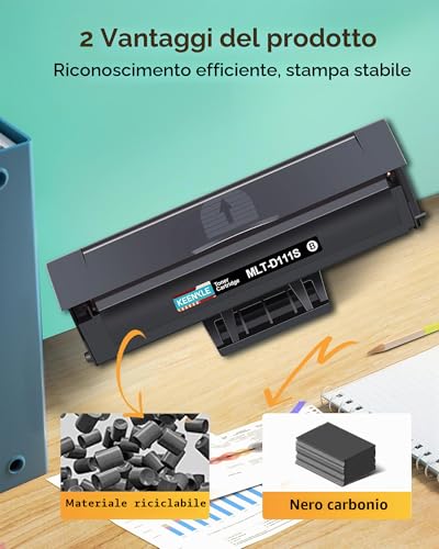 MLT-D111S Compatible Toner Cartridge for Samsung MLT-D111L 111L 111S Toner for Samsung Xpress M2070 M2026W M2026 M2070W M2070F M2070FW M2020W M2020 M2022 M2022W ([[[1-Pack)