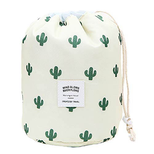 Multifunctional Lightweight Toiletry Bags Travel Cosmetic Bags For Women Waterproof Make Up Organizer with Sturdy Hook Portable Compact Bathroom Pouch (Large, Beige Cactus-Cylinder) 1 Multifunctional Lightweight Toiletry Bags Travel Cosmetic Bags For Women Waterproof Make Up Organizer with Sturdy Hook Portable Compact Bathroom Pouch (Large, Beige Cactus-Cylinder)