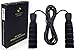 Best Rated Jump Rope by Brazen Academy - Firm Grip No Tangle Speed Ropes for Cardio Training, Cross Fitness, Exercise and Workout, Black